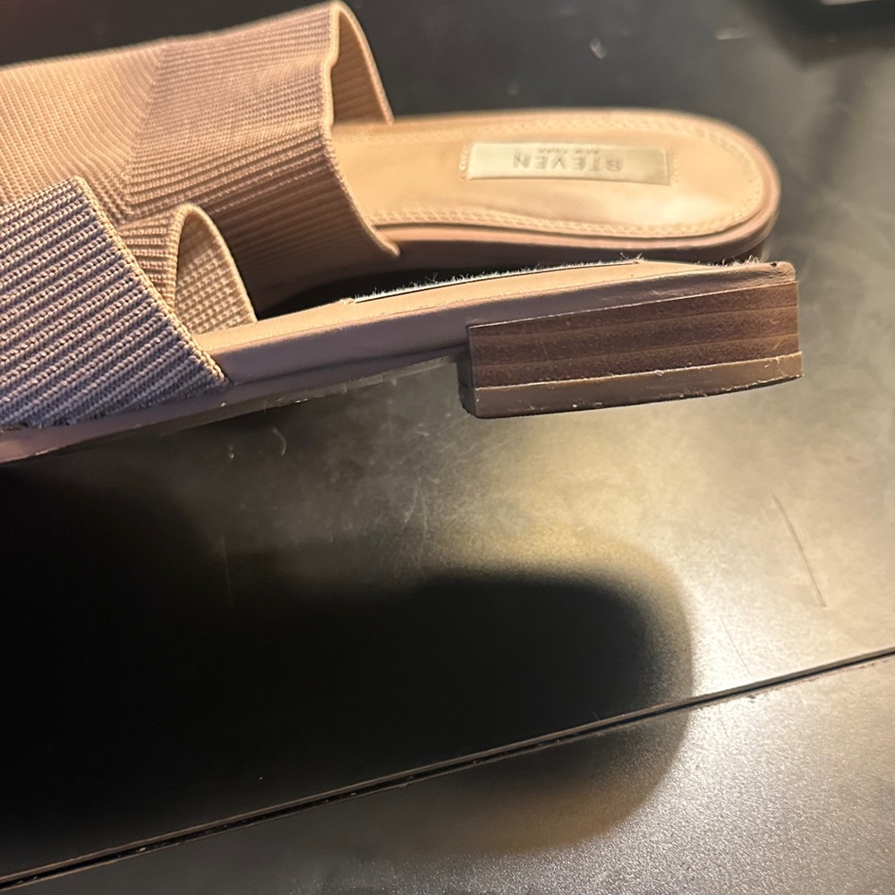 Steven By Steve Madden Tan Knit Mules - Picture 3 of 3